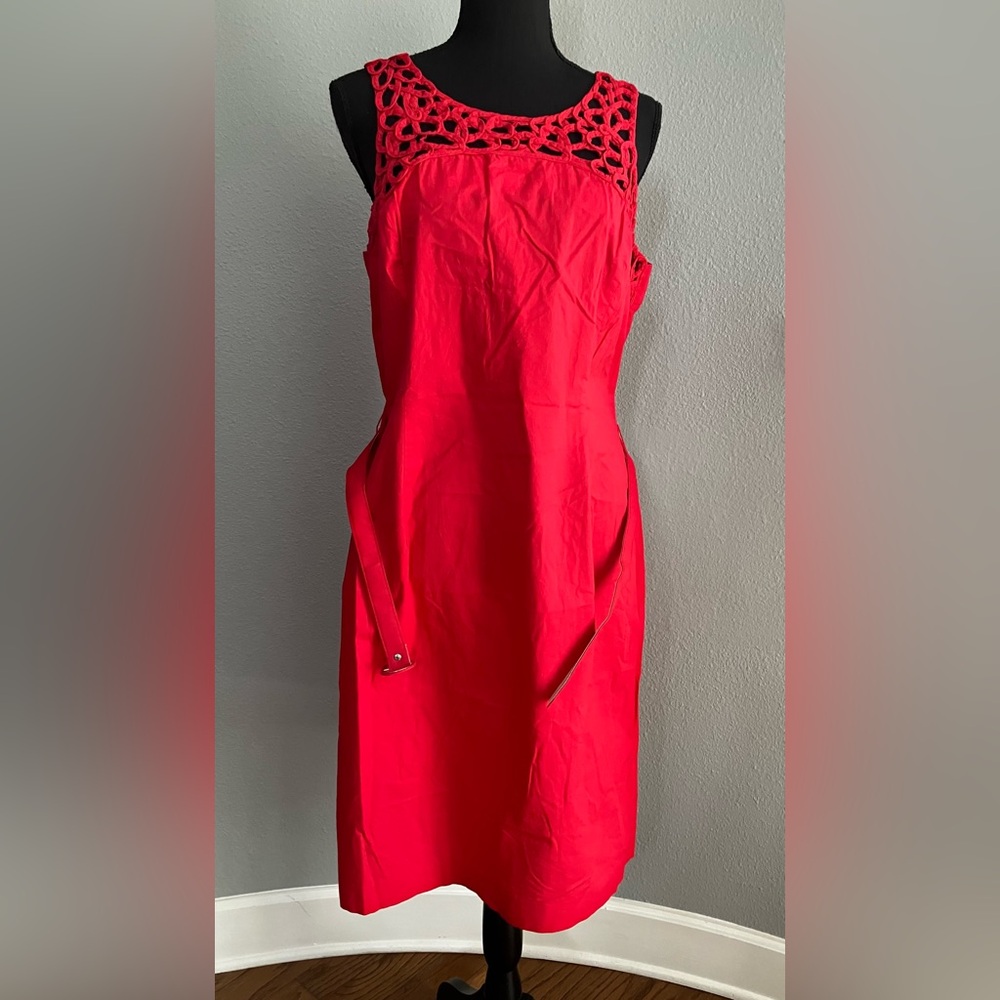 Danny & Nicole Elegant Red Sleeveless Dress